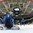 GRAND FORKS, NORTH DAKOTA - APRIL 23: The puck gets past Finland's Ukko-Pekka Luukkonen #1 for a USA third period goal during semifinal round action at the 2016 IIHF Ice Hockey U18 World Championship. (Photo by Matt Zambonin/HHOF-IIHF Images)

